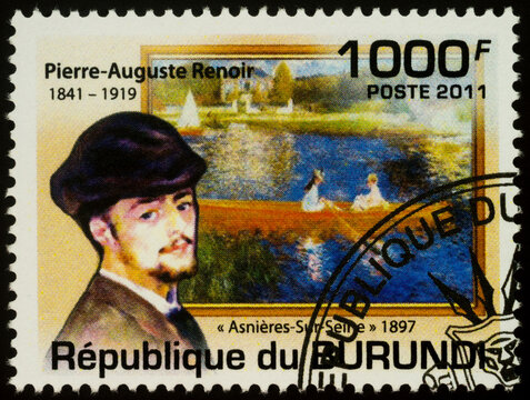 Portrait of French painter Pierre-Auguste Renoir