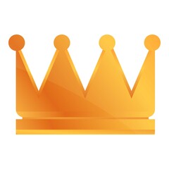 Ranking crown icon. Cartoon of Ranking crown vector icon for web design isolated on white background