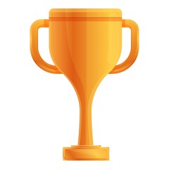 Ranking gold cup icon. Cartoon of Ranking gold cup vector icon for web design isolated on white background