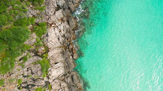 4K cinematic aerial view of beautiful Island of Redang, Terangganu Malaysia the best place for vacations