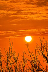 sunset in the mountains