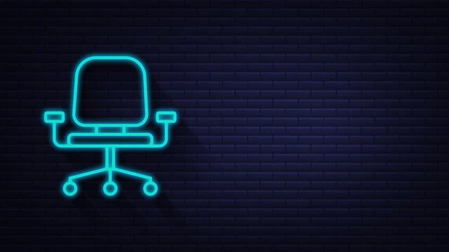 Office icon. Web icon set. Office, great design for any purposes. Motion graphics.