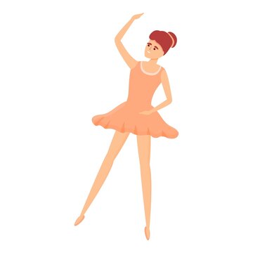 Ballerina icon. Cartoon of Ballerina vector icon for web design isolated on white background
