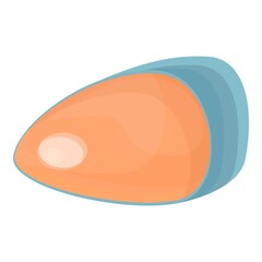 Salmon vitamin icon. Cartoon of Salmon vitamin vector icon for web design isolated on white background