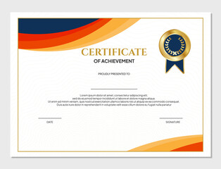 certificate background design template for graduation and appreciation