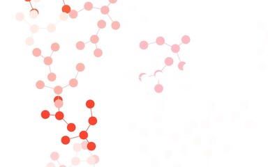 Light Red vector template with artificial intelligence structure.