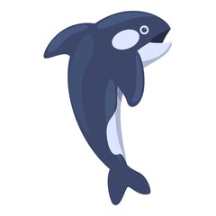 Species killer whale icon. Cartoon of Species killer whale vector icon for web design isolated on white background