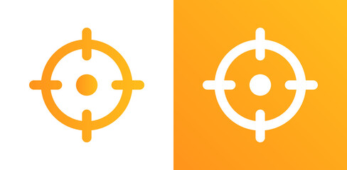 Target focus sniper shoot, bullseye icon vector.