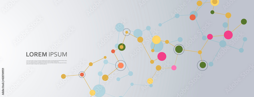 Aufkleber structure sign creative. chemistry medical link report. vector business concept abstract background.