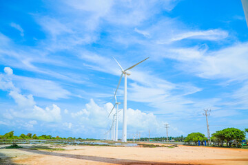 wind turbine in the field