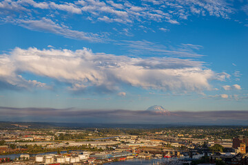 clouds over the city