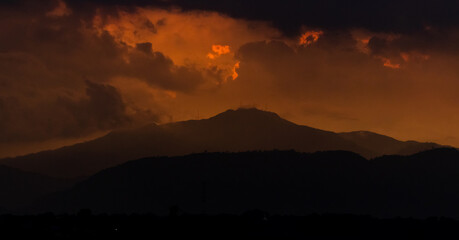 fire in the clouds