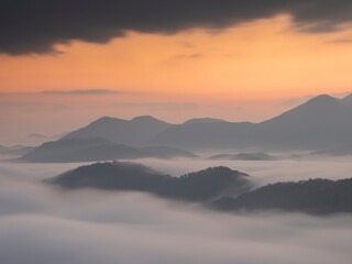Fototapeta na wymiar 広島市荒谷山からの雲海