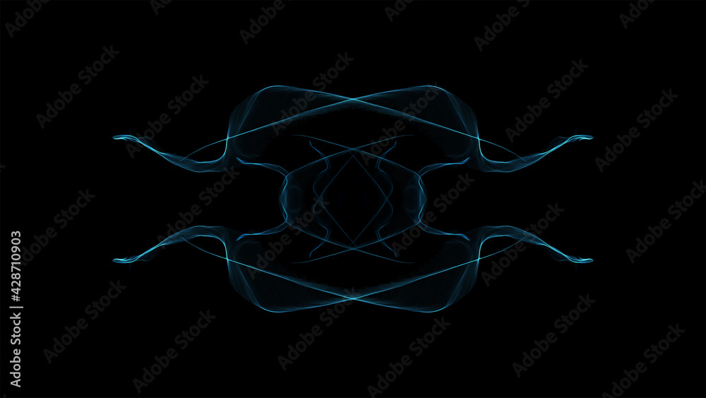 Wall mural cool science fiction abstract line background pattern