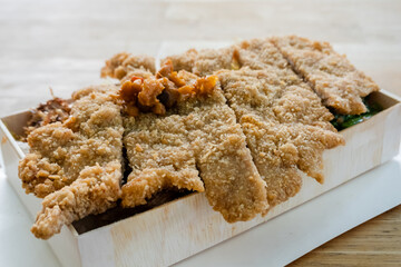 fried pork chop lunch box