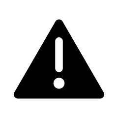 Triangular warning symbols with exclamation mark.