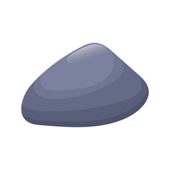 Isolated stone on white.