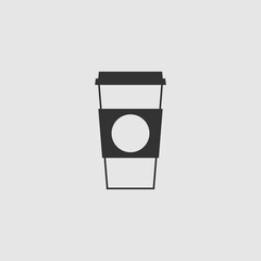 Vector Simple Isolated Coffee Cup Icon