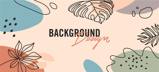 Modern abstract elements set, minimal design, vector illustration.