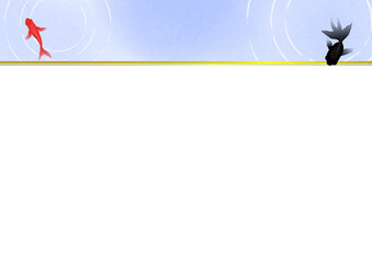 金魚　背景素材