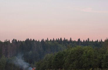 Fototapeta premium sunrise in the mountains