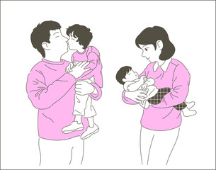 hand drawn style vector design illustrations. 