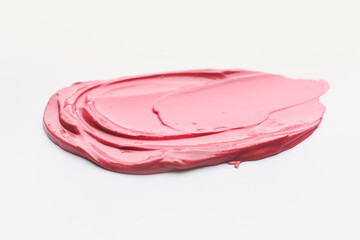 Sample of cosmetic clay on white background