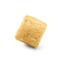 Tasty corn pillow on white background