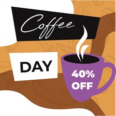 Coffee day 40 percent off, cafe or restaurant