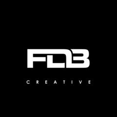 FDB Letter Initial Logo Design Template Vector Illustration