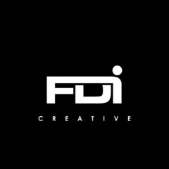 FDI Letter Initial Logo Design Template Vector Illustration