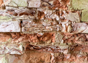 abstract wall fragment from old bricks, beautiful texture, 