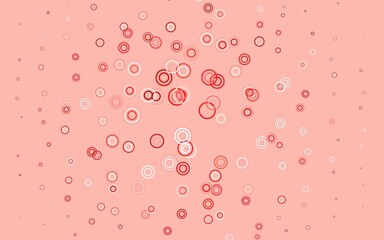 Light Green, Red vector backdrop with dots.