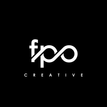 FPO Letter Initial Logo Design Template Vector Illustration
