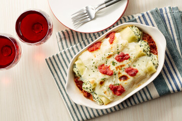 カネロニのオーブン焼き