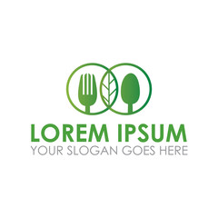 nature food vector , healthy logo