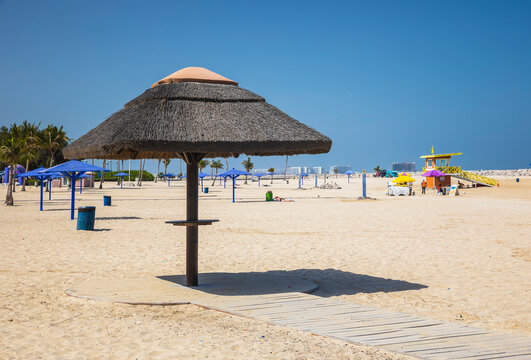  Al Mamzar beach in Dubai.