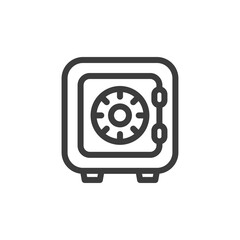 Safe icon on white background