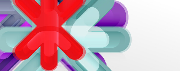 Abstract glossy crosses background for business or technology presentations, internet posters or web brochure covers