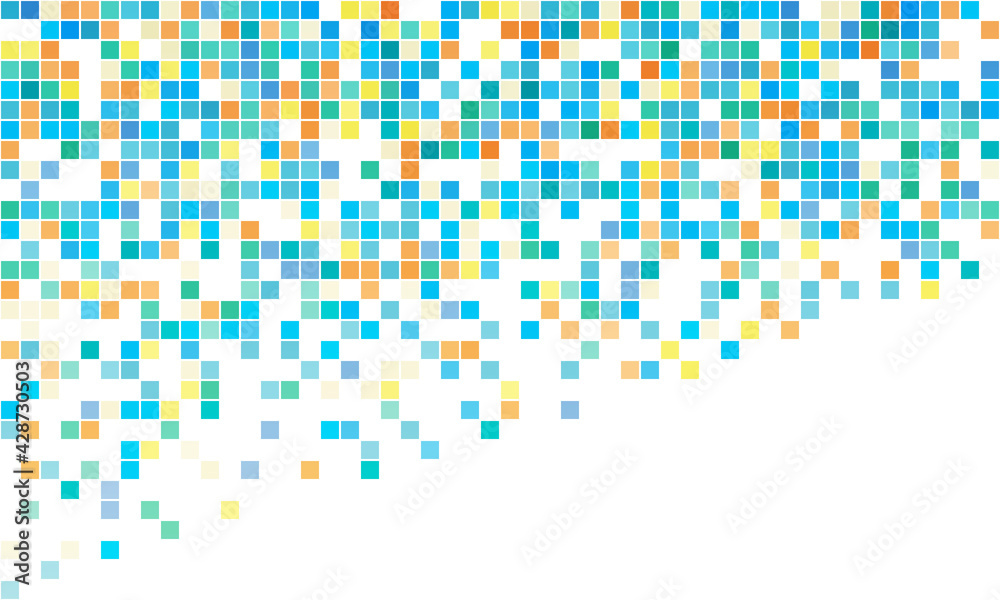 Aufkleber Abstract background with color squares.