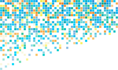 Abstract background with color squares.