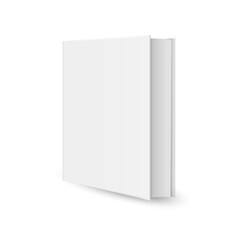 Blank vertical book template. Blank magazine or book cover, brochure booklet. Vector illustration.