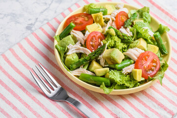 鶏ササミの野菜サラダ