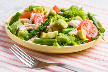 鶏ササミの野菜サラダ