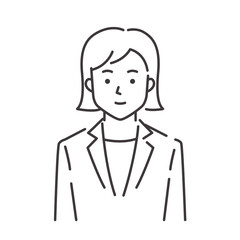 笑顔の女性社員