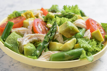 鶏ササミの野菜サラダ