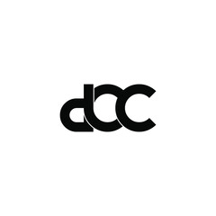 dcc letter original monogram logo design