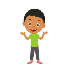 cute cartoon boy expresses sorry,confuse,illustration,vector