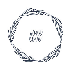 Floral decorative black line simple vector design