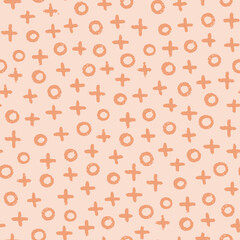 Hand drawn textured doodle seamless pattern. Vector micro texture for background.